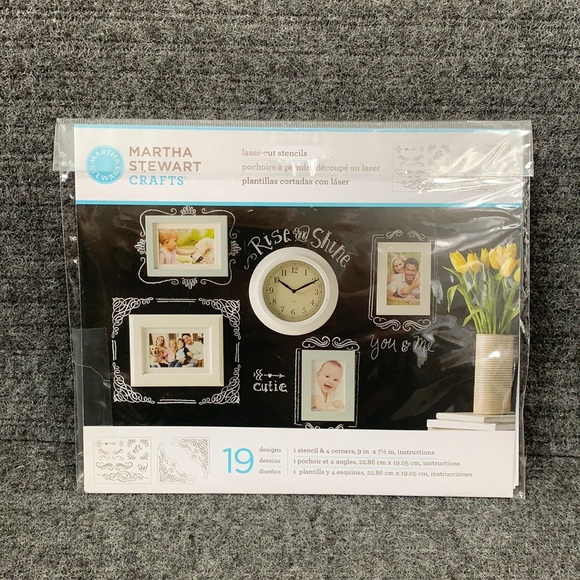 Martha Stewart Crafts Laser-cut Stencils Calligraphic Corners 19 Designs 33547 - Picture 1 of 11